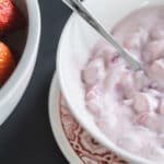 Erdbeerquark mit Grill-Limetten