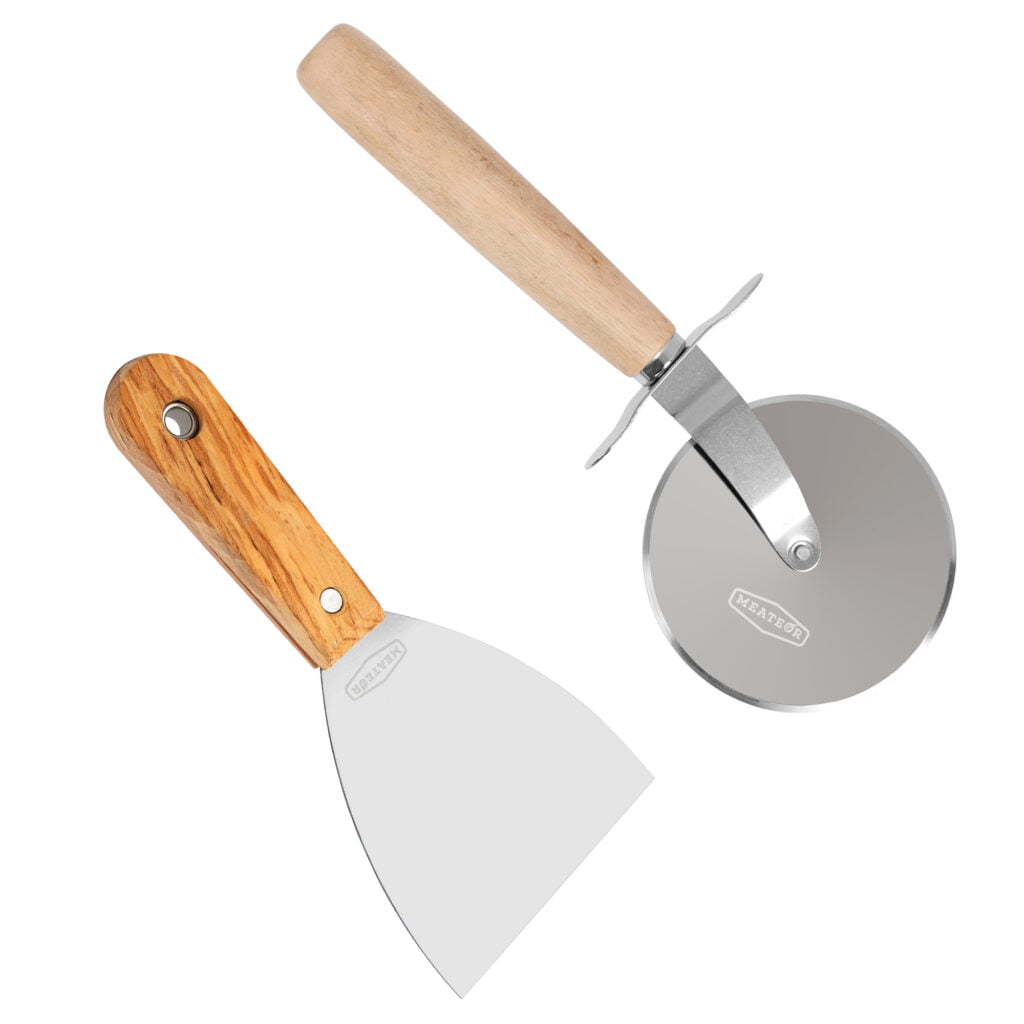Pizzaspachtel und Pizzaschneider von Meateor