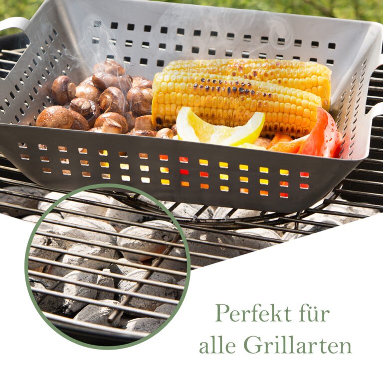 Edelstahl Grill Korb groß von meateor