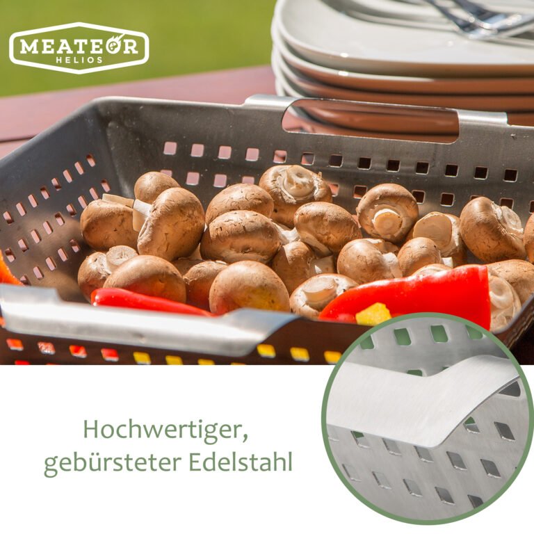 Edelstahl Grill Korb groß von meateor