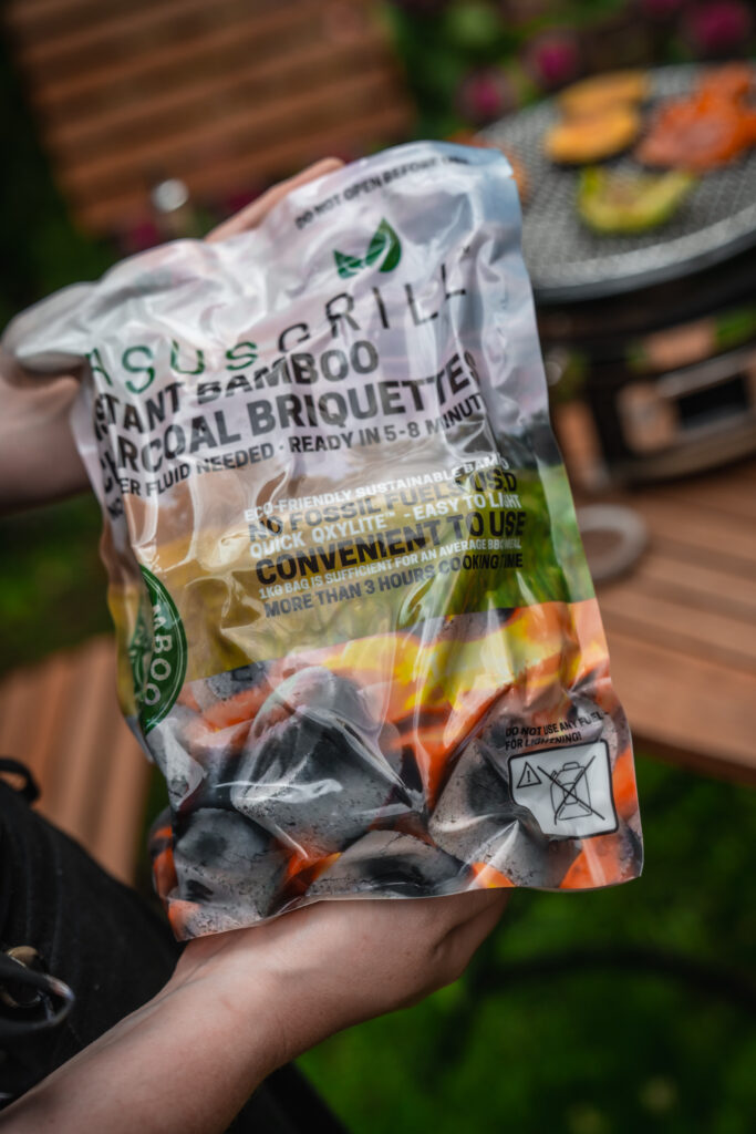 Bambus Briketts für den Grill
