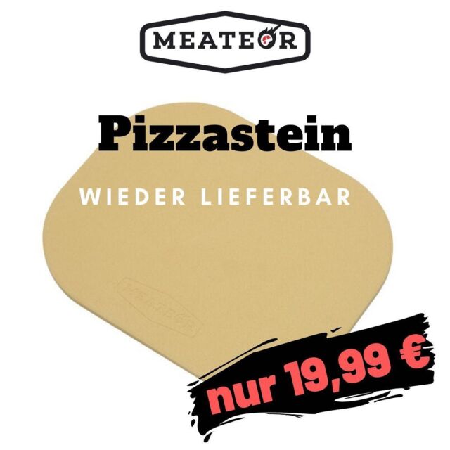 Der Pizzastein ist endlich wieder lieferbar! #meateor #meateorhelios #meateorheliosxl #beefmaker #oberhitzegrill #pizza #pizzastein