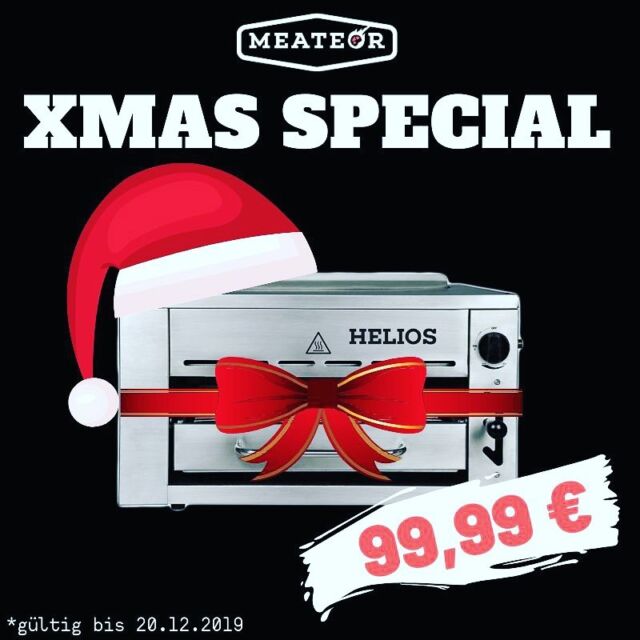 Meateor Helios zum Weihnachts-Spezial-Preis von 99,99€!!!
#gönndir #meateor #meateorhelios #ohg #grill #oberhitzegrill #weihnachten #weihnachtsangebot #sonderangebot #angebot #sonderpreis #xmas #weihnachtsgeschenke